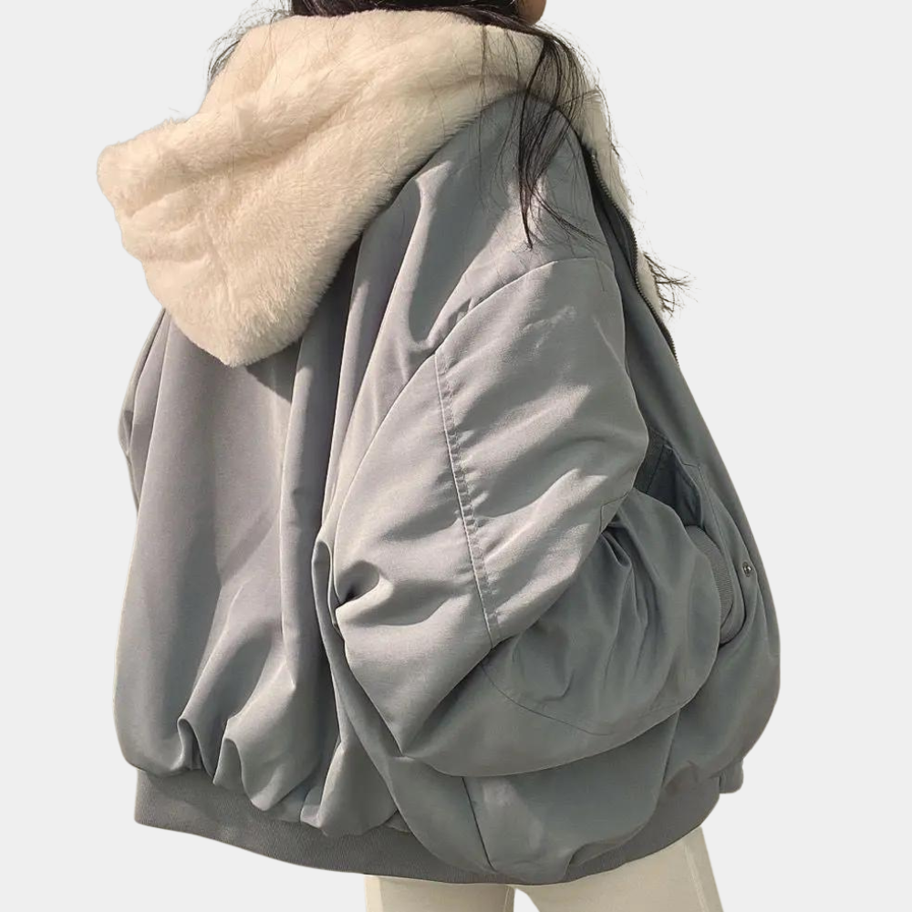 Olymp | Lined winter coat with hood for women