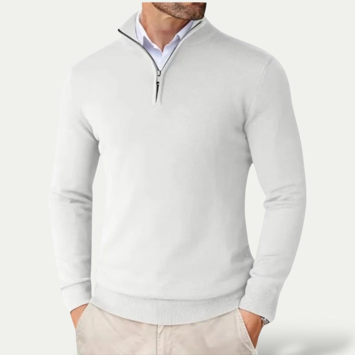 Pull avec Demi-Zip pour Homme | Idéal pour Usage Quotidien