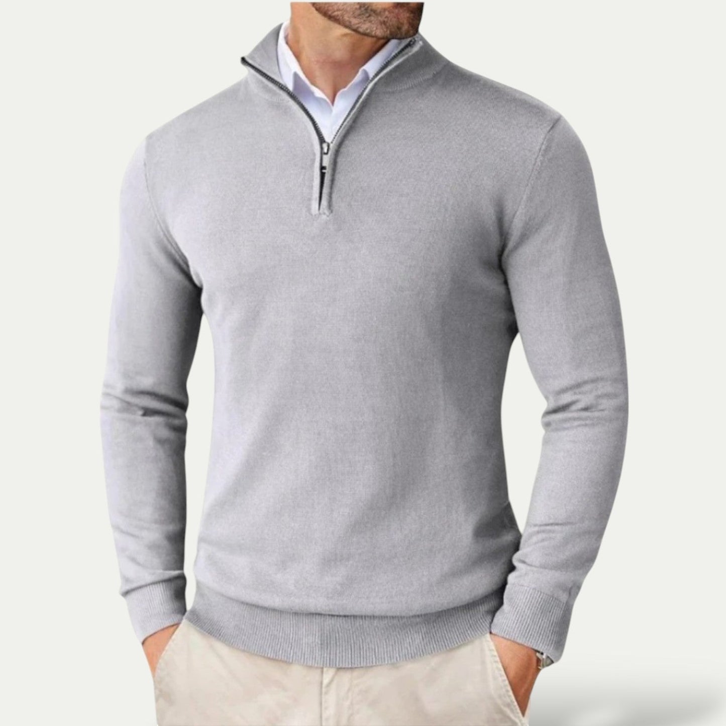 Pull avec Demi-Zip pour Homme | Idéal pour Usage Quotidien