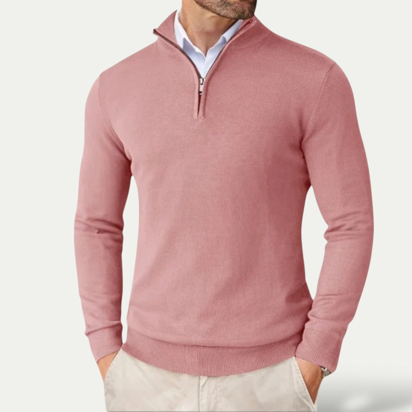 Pull avec Demi-Zip pour Homme | Idéal pour Usage Quotidien