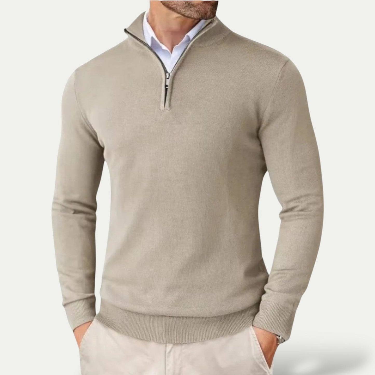 Pull avec Demi-Zip pour Homme | Idéal pour Usage Quotidien