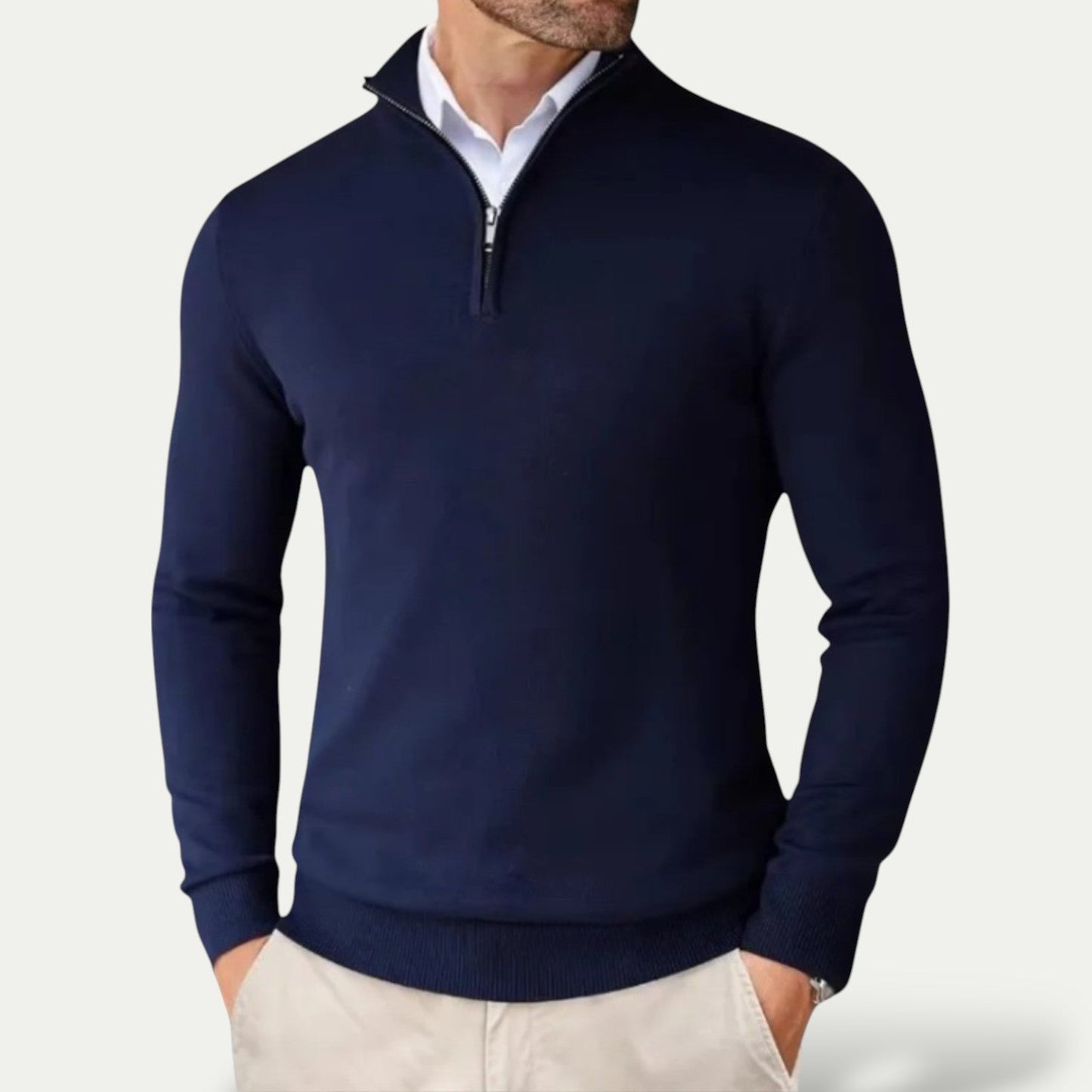 Pull avec Demi-Zip pour Homme | Idéal pour Usage Quotidien
