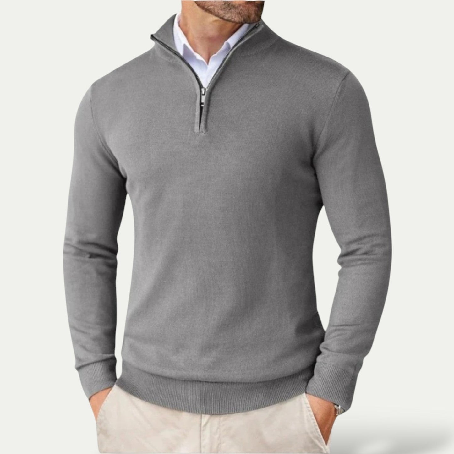 Pull avec Demi-Zip pour Homme | Idéal pour Usage Quotidien