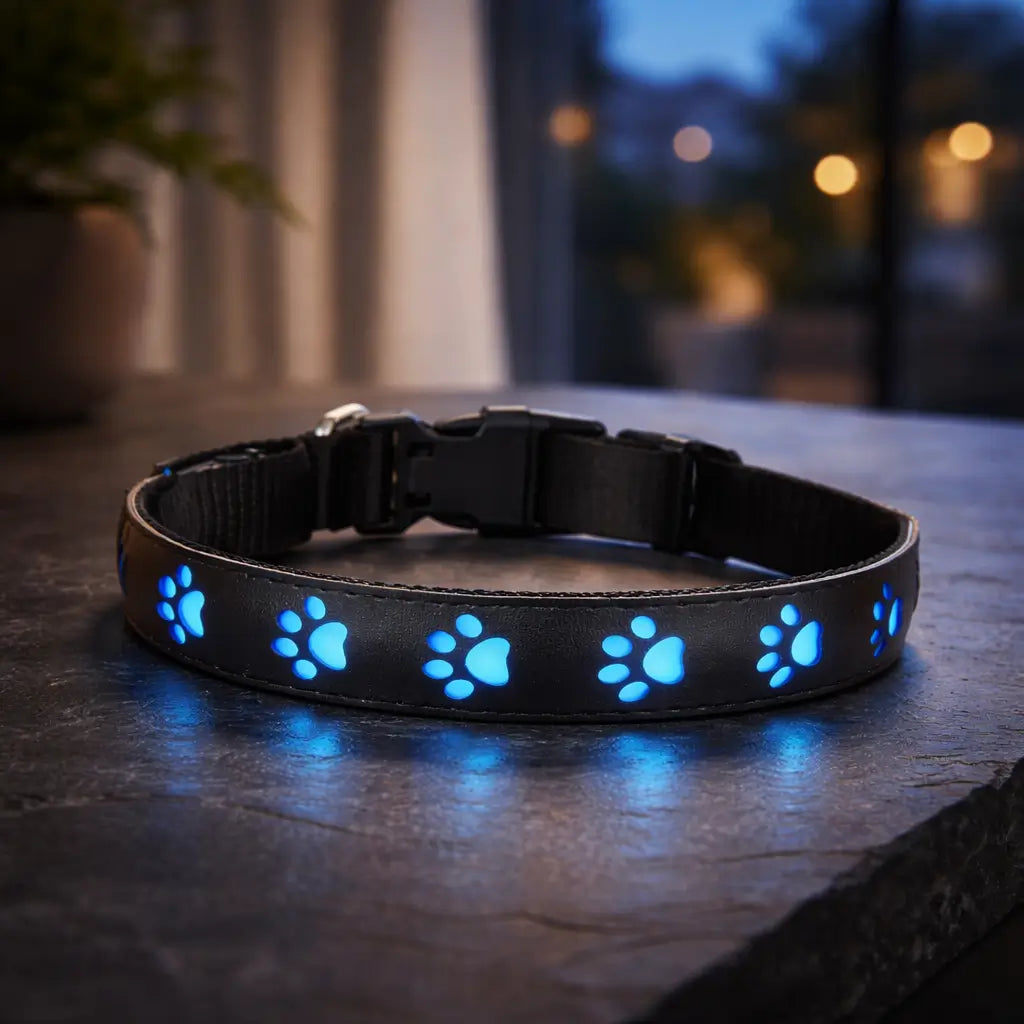 LED Hundehalsband für Sichtbarkeit bei Nacht & Dunkelheit