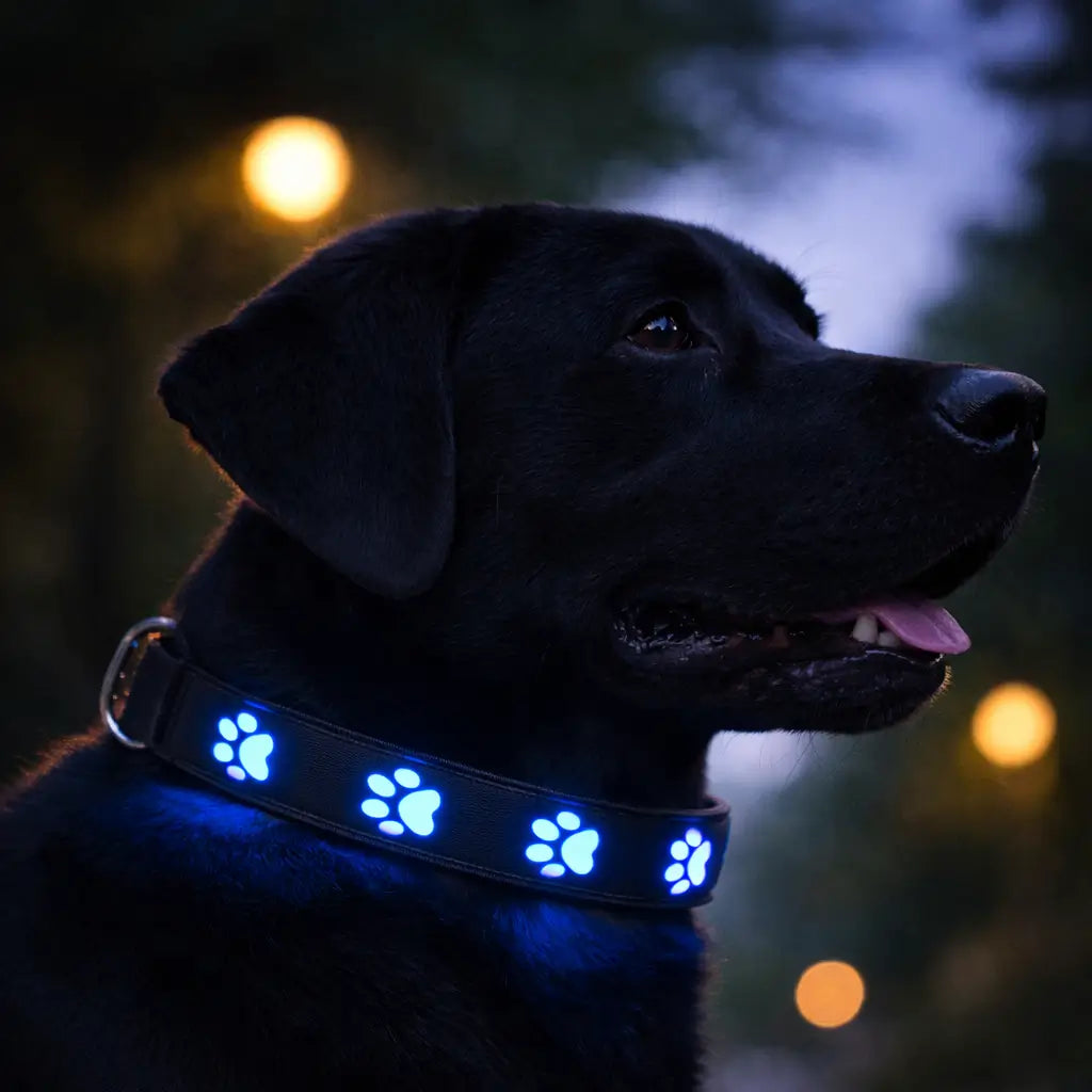 LED Hundehalsband für Sichtbarkeit bei Nacht & Dunkelheit