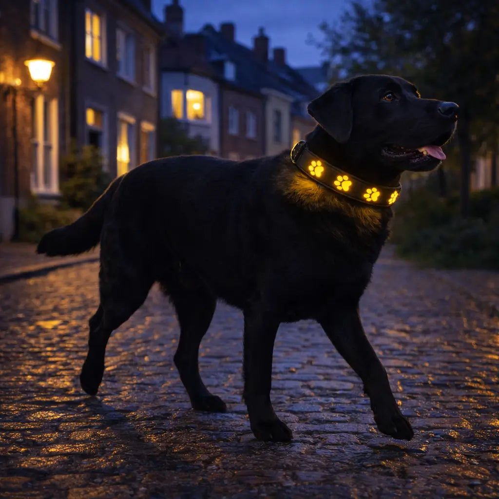 LED Hundehalsband für Sichtbarkeit bei Nacht & Dunkelheit