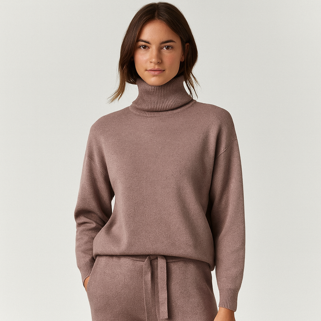 Carina Ensemble Loungewear Femme – Set 100% Coton Premium avec Confort Élégant