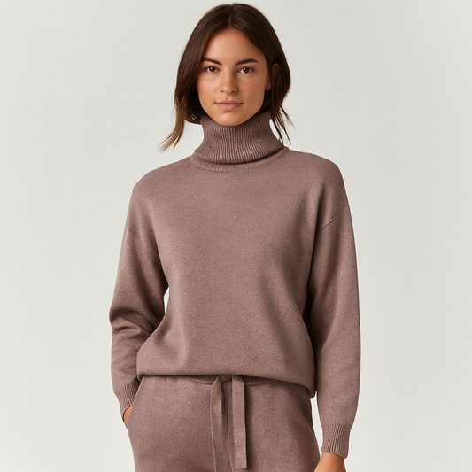 Carina Ensemble Loungewear Femme – Set 100% Coton Premium avec Confort Élégant