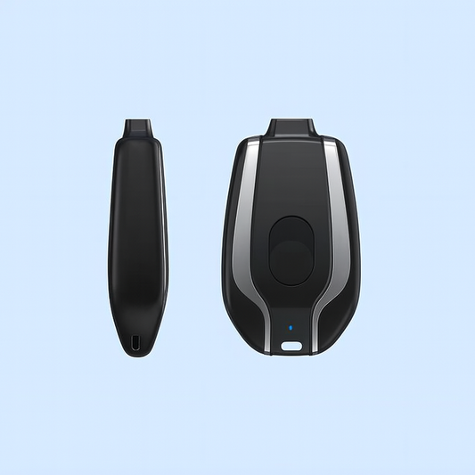 Nøglebundt Powerbank - Hurtig Opladning til iOS og Type-C