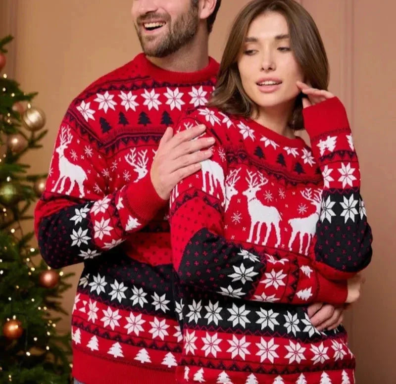 Pull de Noël Unisexe à Motif Festif pour Adultes | Idéal pour les Fêtes de Fin d’Année