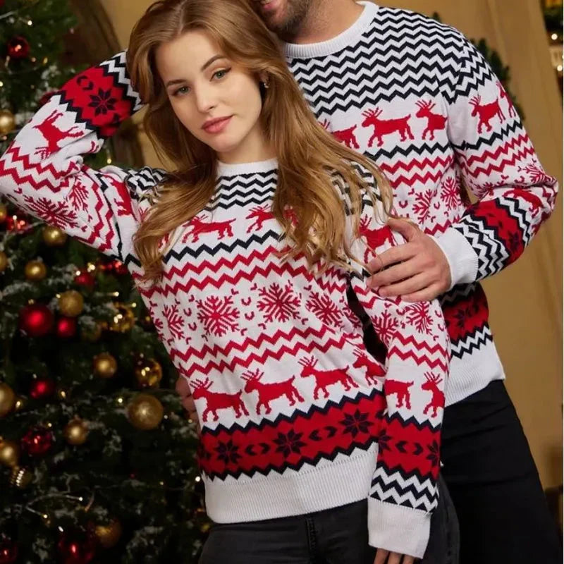 Pull de Noël Unisexe à Motif Festif pour Adultes | Idéal pour les Fêtes de Fin d’Année