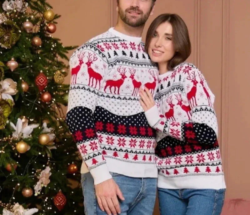 Pull de Noël Unisexe à Motif Festif pour Adultes | Idéal pour les Fêtes de Fin d’Année