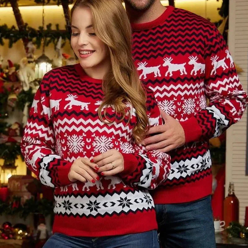 Pull de Noël Unisexe à Motif Festif pour Adultes | Idéal pour les Fêtes de Fin d’Année