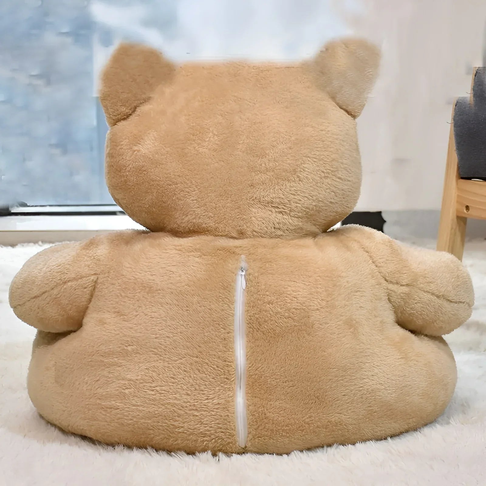 Cozy Pet Pillow with Teddy Bear Design for Cats and Small Dogs – Plush Cushion, Removable Washable Cover, Non-Slip Bottom 6