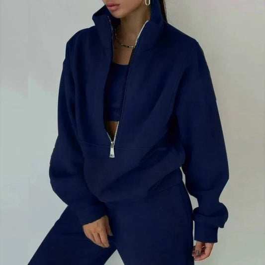 Damen Set | Winter Sweatshirt und Hose für Freizeit und Sport