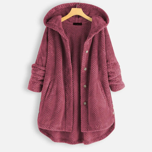 Damen Wintermantel mit Kapuze – Warm und Funktional, Praktische Taschen, Verschiedene Farben, Ideal für Kälte und Winteraktivitäten 0