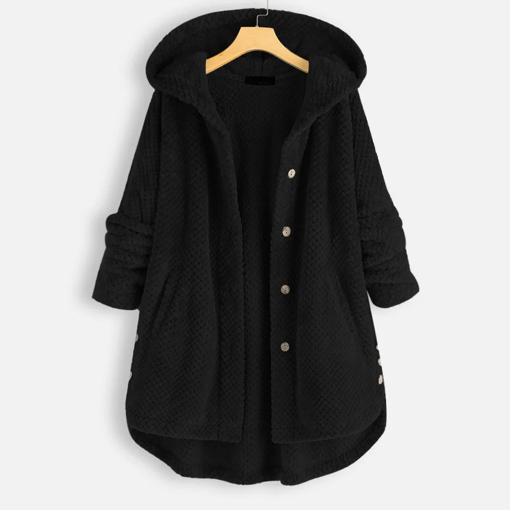 Damen Wintermantel mit Kapuze – Warm und Funktional, Praktische Taschen, Verschiedene Farben, Ideal für Kälte und Winteraktivitäten 1