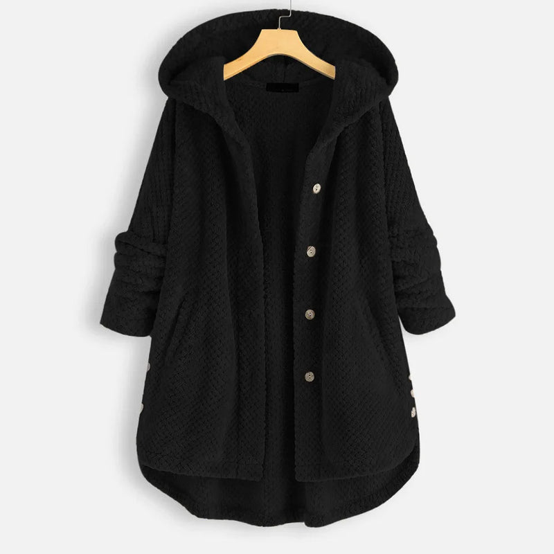Damen Wintermantel mit Kapuze – Warm und Funktional, Praktische Taschen, Verschiedene Farben, Ideal für Kälte und Winteraktivitäten 1