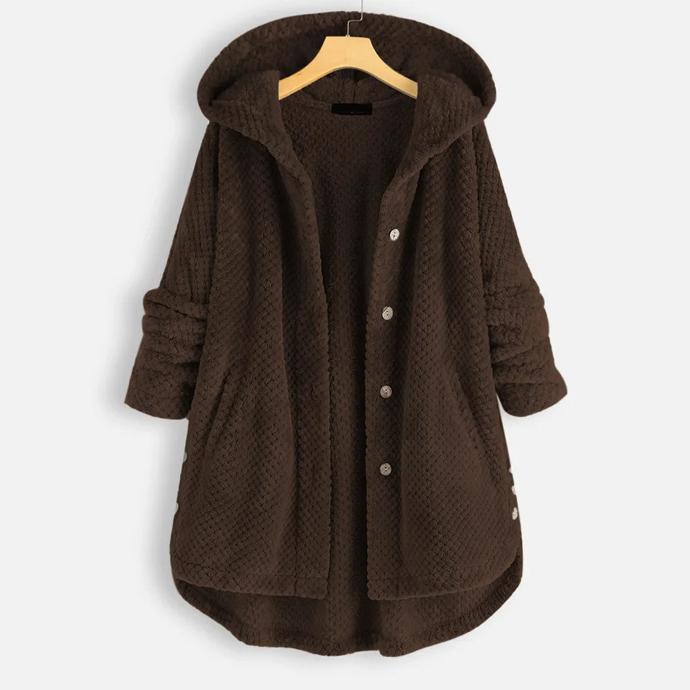 Damen Wintermantel mit Kapuze – Warm und Funktional, Praktische Taschen, Verschiedene Farben, Ideal für Kälte und Winteraktivitäten 3