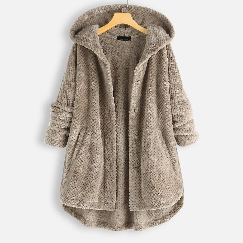 Damen Wintermantel mit Kapuze – Warm und Funktional, Praktische Taschen, Verschiedene Farben, Ideal für Kälte und Winteraktivitäten 4