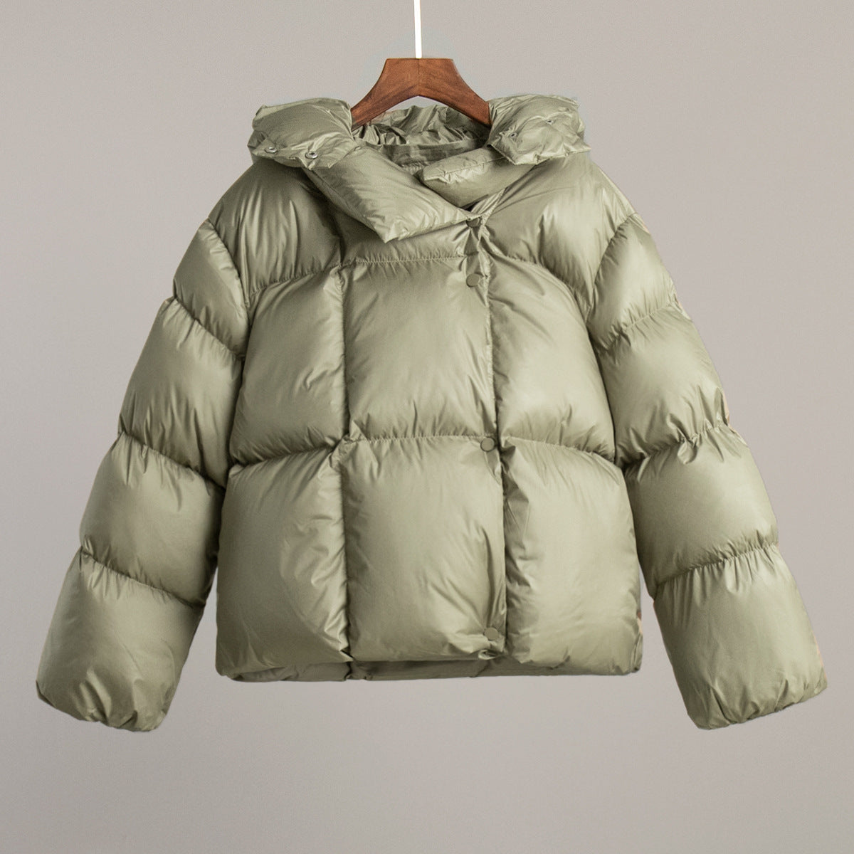 Gewatteerde Winterjas met Capuchon voor Dames