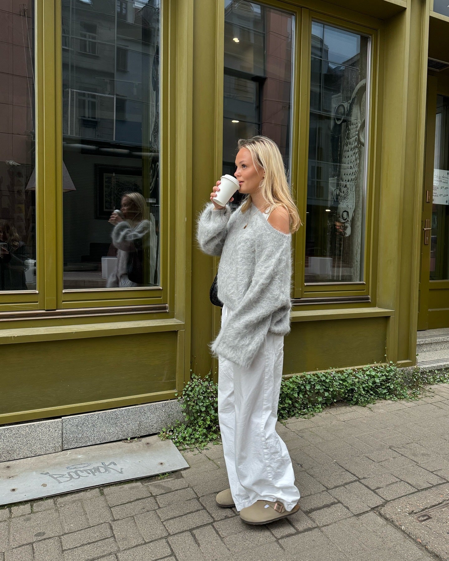 Zachte Mohair Pullover Dames – Oversized met Wijde Mouwen