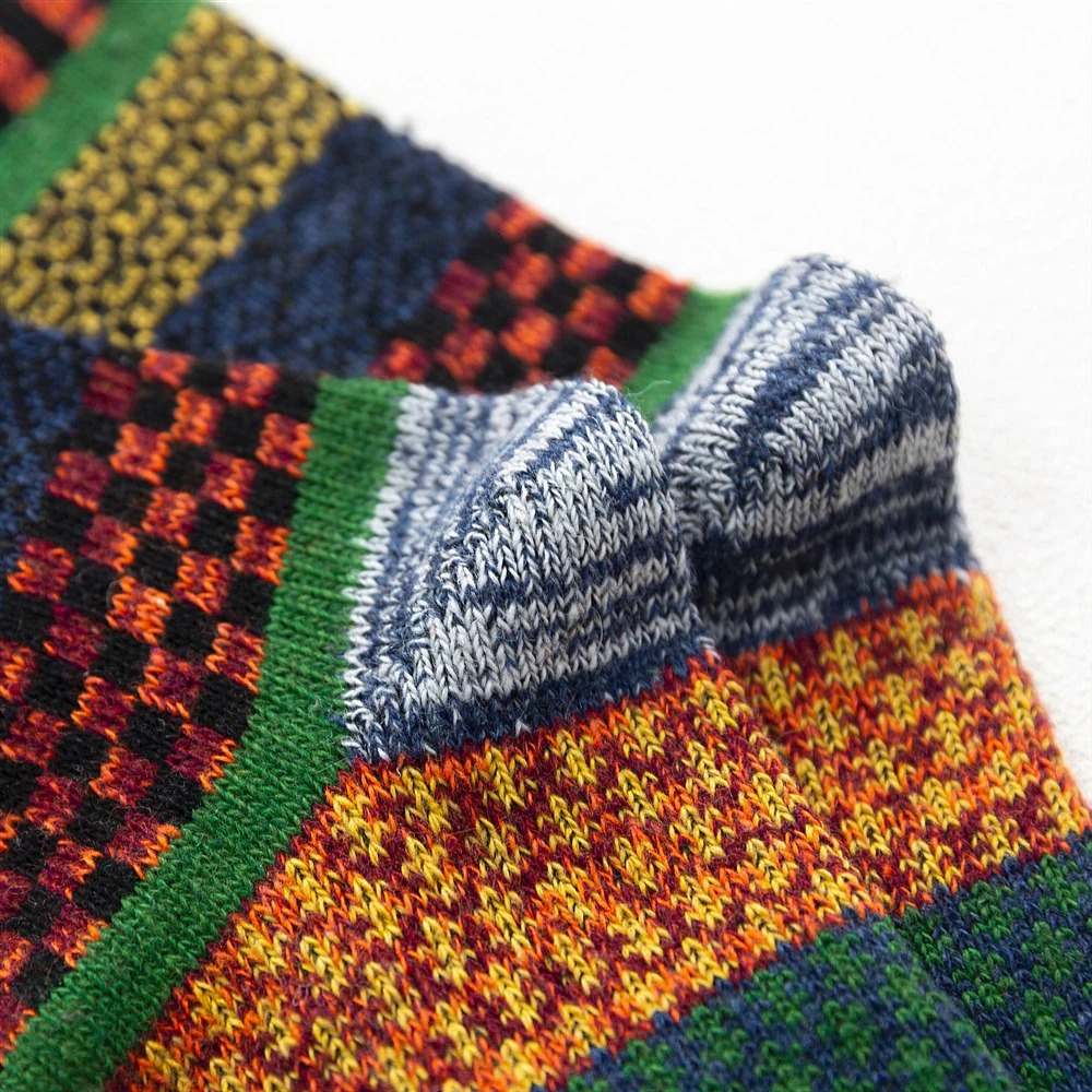 Colorful socks for winter and snow boots
