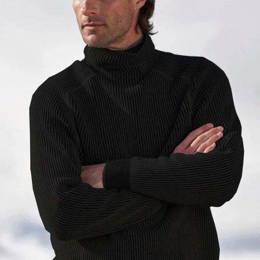 Elegant cashmere turtleneck sweater for stylish appearances