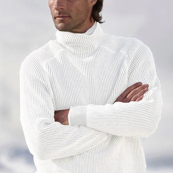 Elegant cashmere turtleneck sweater for stylish appearances