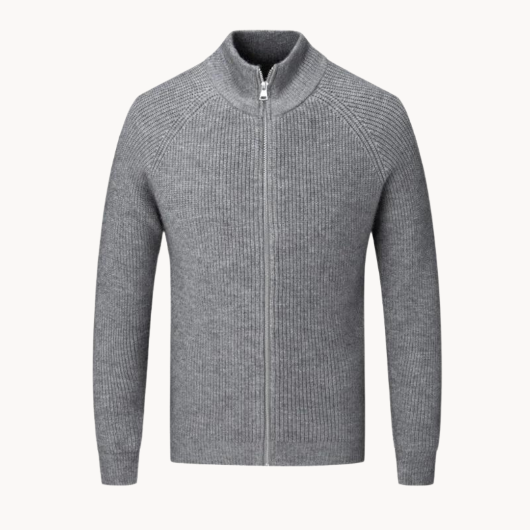 Bellivaro | Herre Cardigan med Lynlås