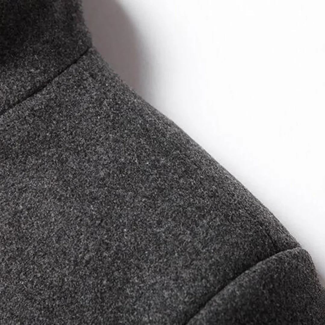 Manteau Long avec Fermeture Croisée pour Homme | Idéal pour les Occasions Formelles et Quotidiennes