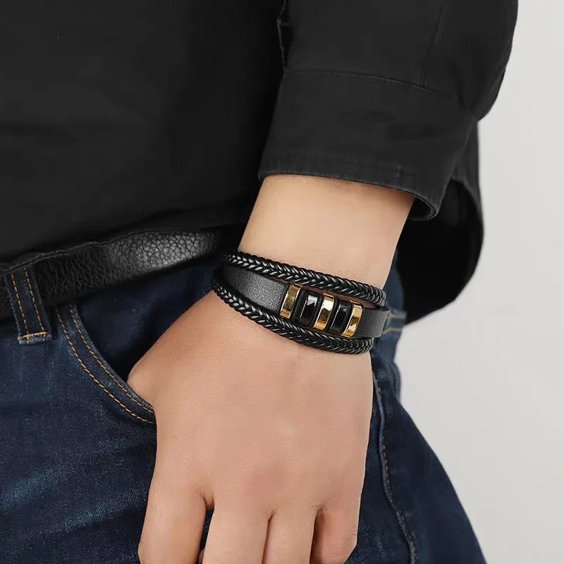 To My Son - Braided Bracelet Set