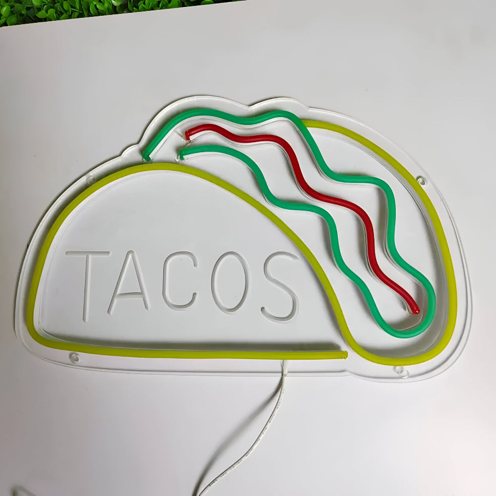 NeonBite – Buntes Fast-Food LED-Neonschild für Restaurants & Hausbars