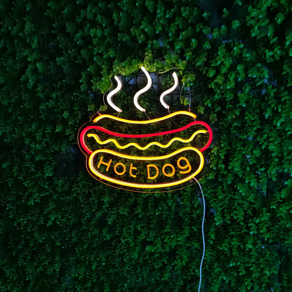 NeonBite – Buntes Fast-Food LED-Neonschild für Restaurants & Hausbars