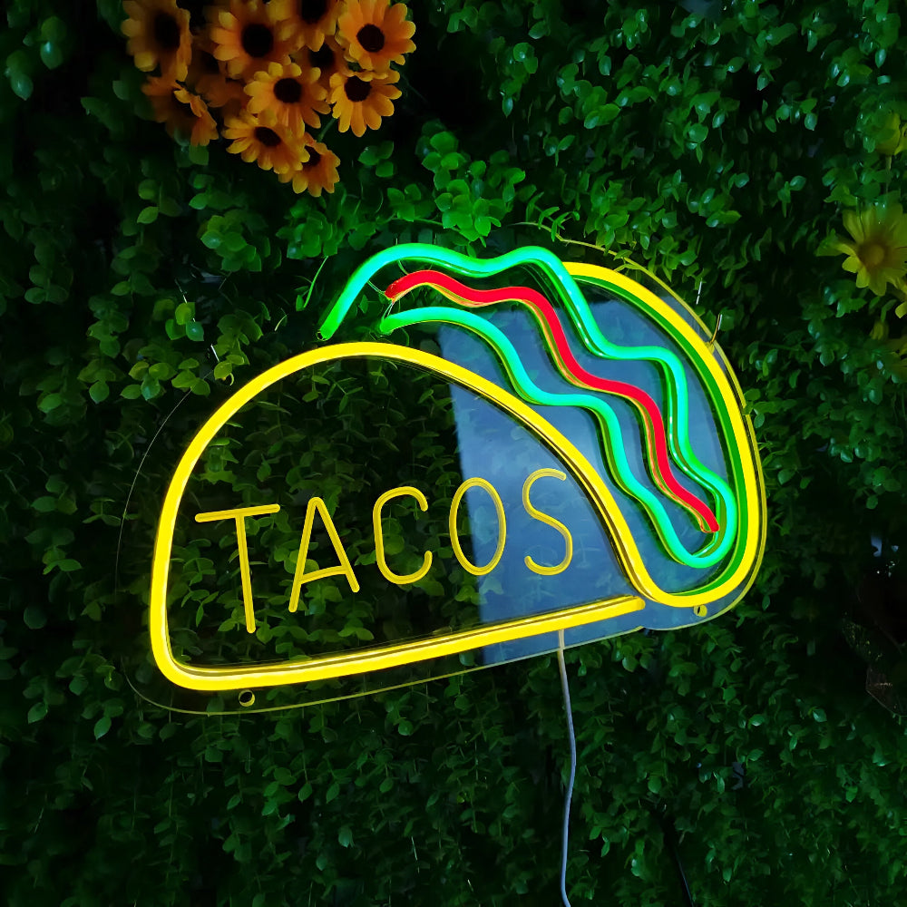 NeonBite – Buntes Fast-Food LED-Neonschild für Restaurants & Hausbars