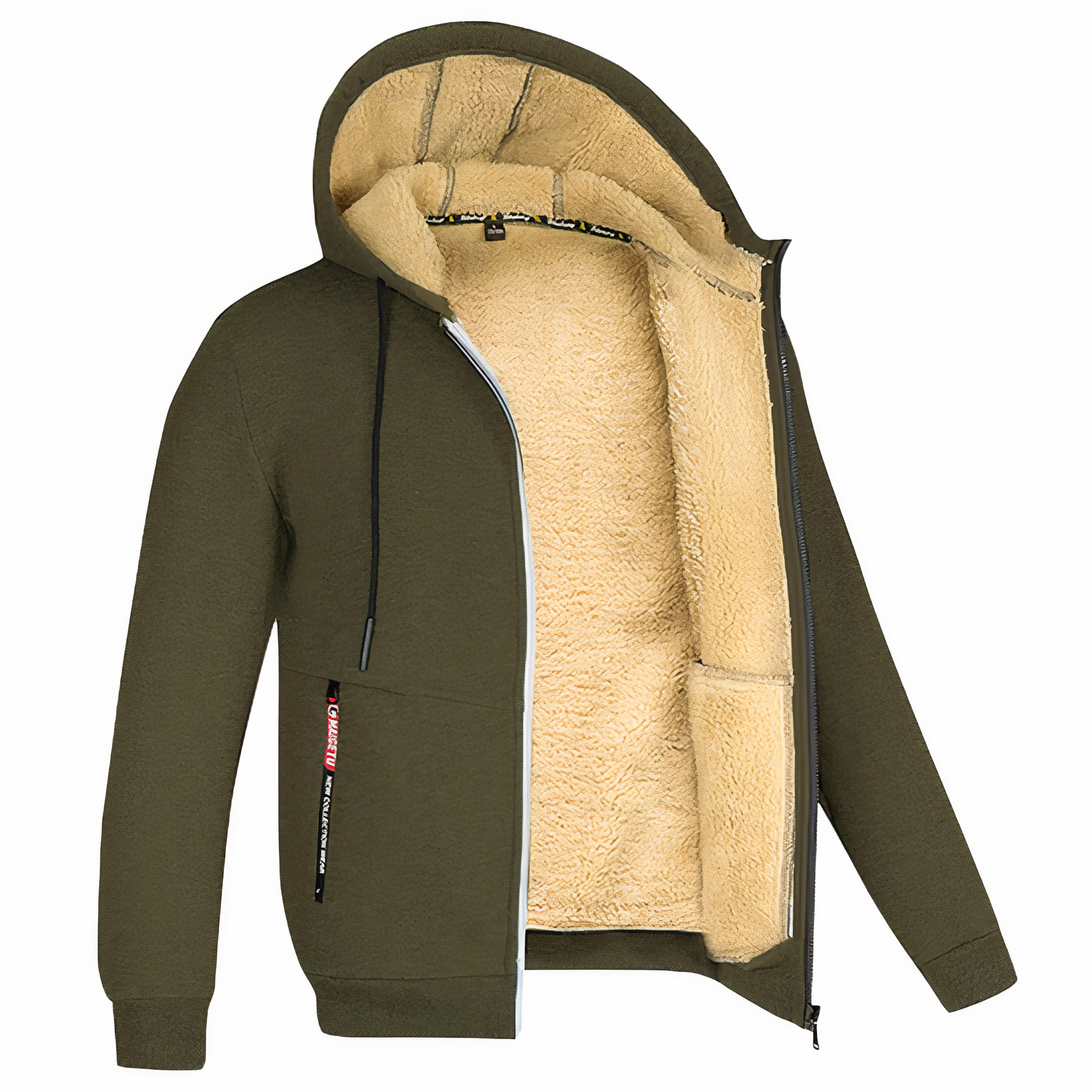 Fleecejacke für Herren mit verstellbarem Saum