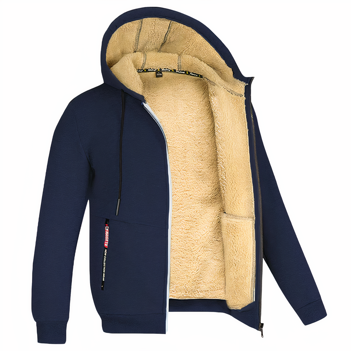 Fleecejacke für Herren mit verstellbarem Saum
