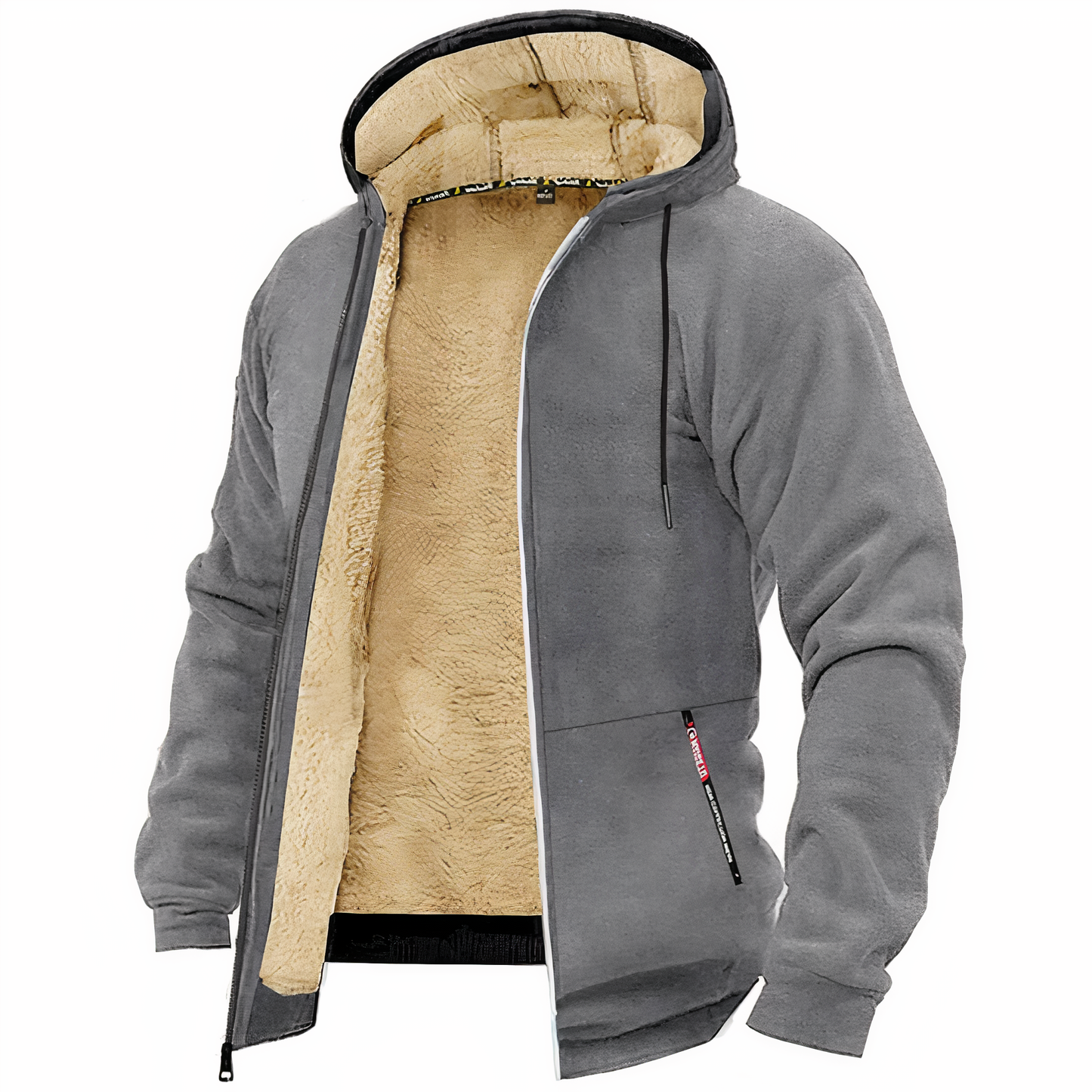 Fleecejacke für Herren mit verstellbarem Saum