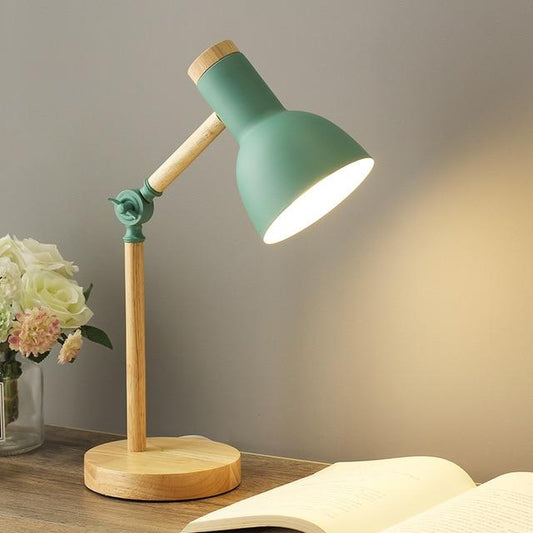 MEELANO Justerbar Skrivebordslampe Skandinavisk Stil Og Varme Grøn