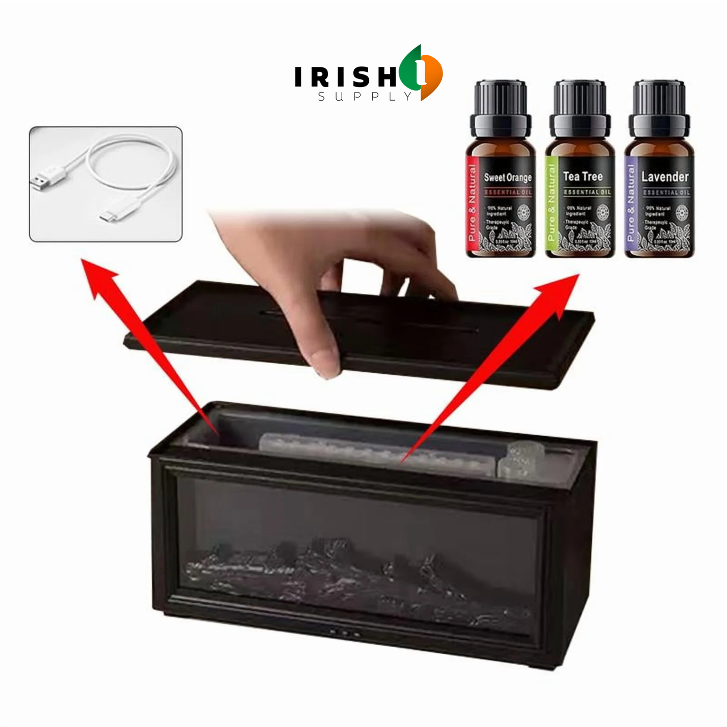 GLOWMIST Color Flame Aromatherapy Humidifier