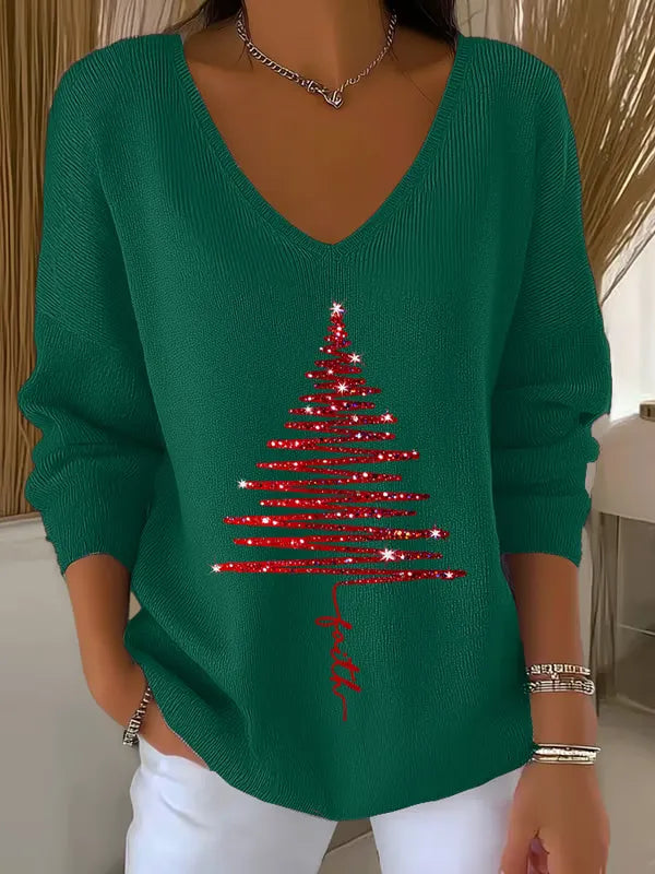 Cailee - Christmas V-Neck T-Shirt