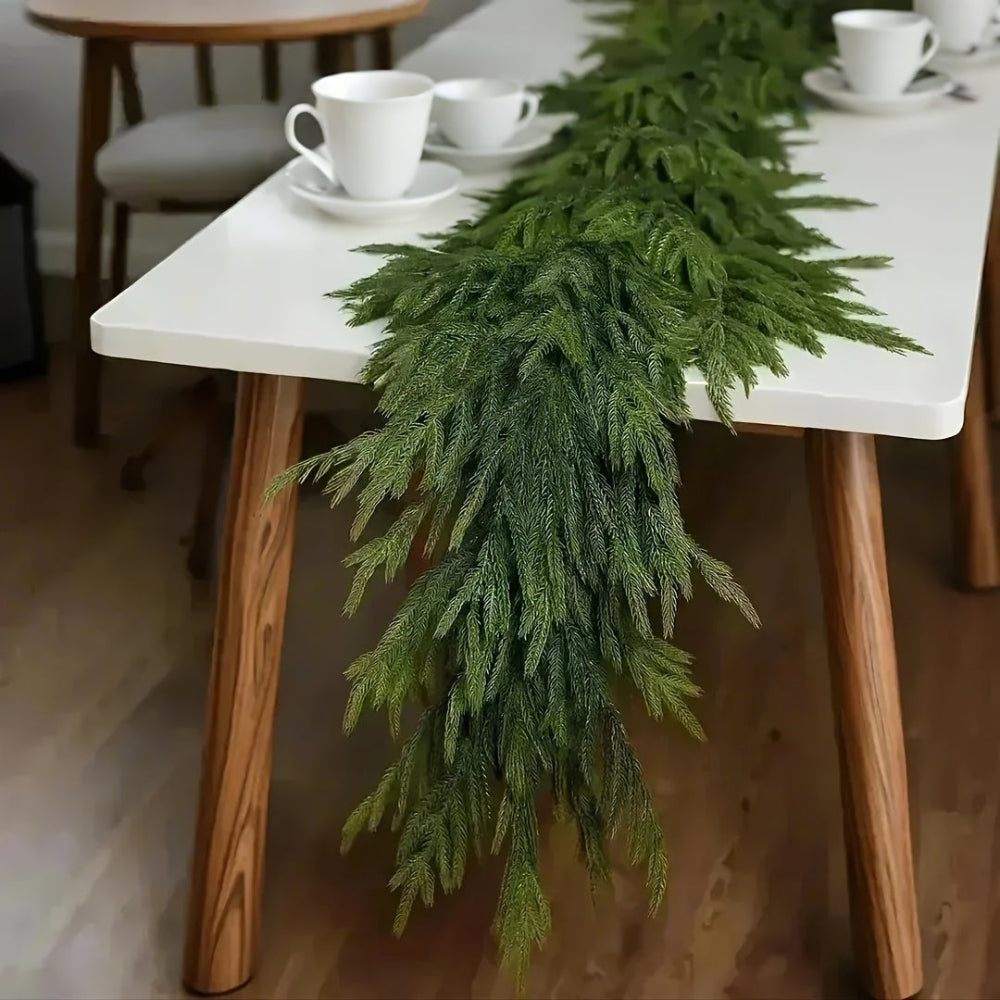 Artificial Pine Tree Wreaths Green Christmas Table Decorations