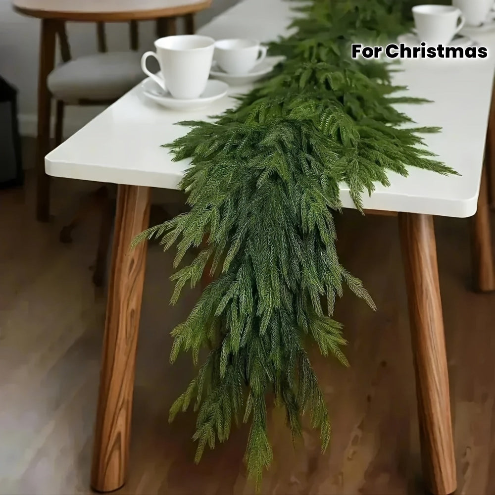 Artificial Pine Tree Wreaths Green Christmas Table Decorations