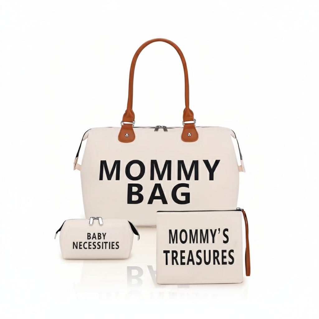 CarryAll – 3-Delige Mama Tas Set – Stijlvolle Complete Luiertas Oplossing