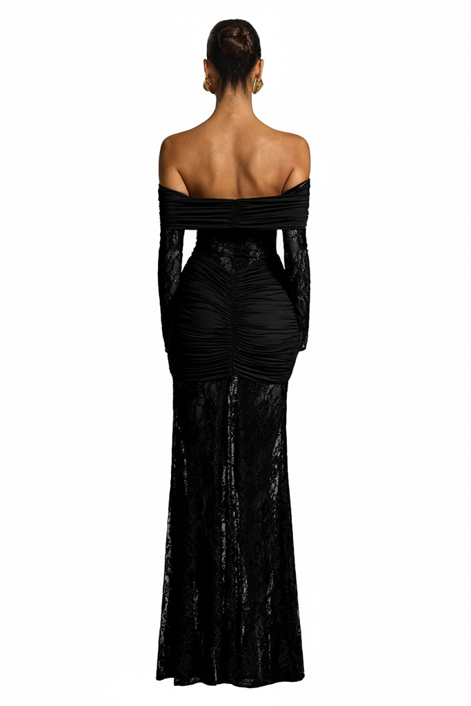 THE MOONFIRE MAXI DRESS - CHOCOLATE BROWN