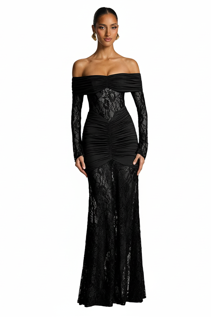 THE MOONFIRE MAXI DRESS - CHOCOLATE BROWN
