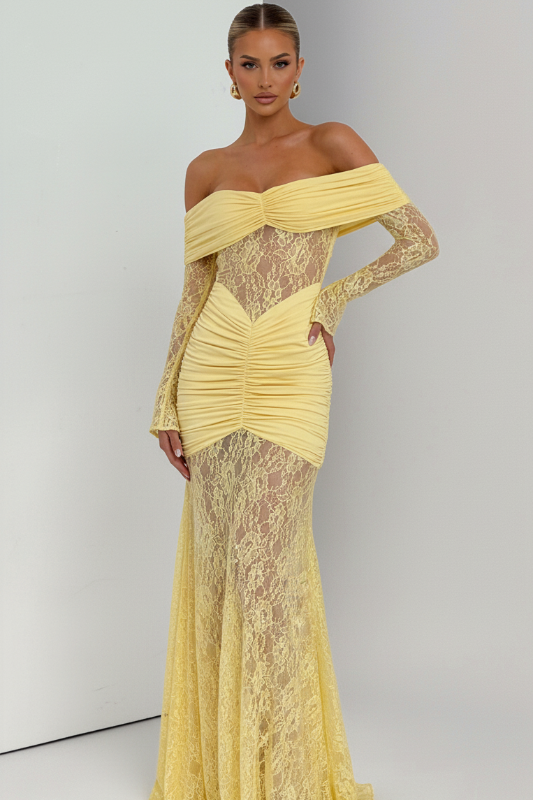 THE MOONFIRE MAXI DRESS - CHOCOLATE BROWN