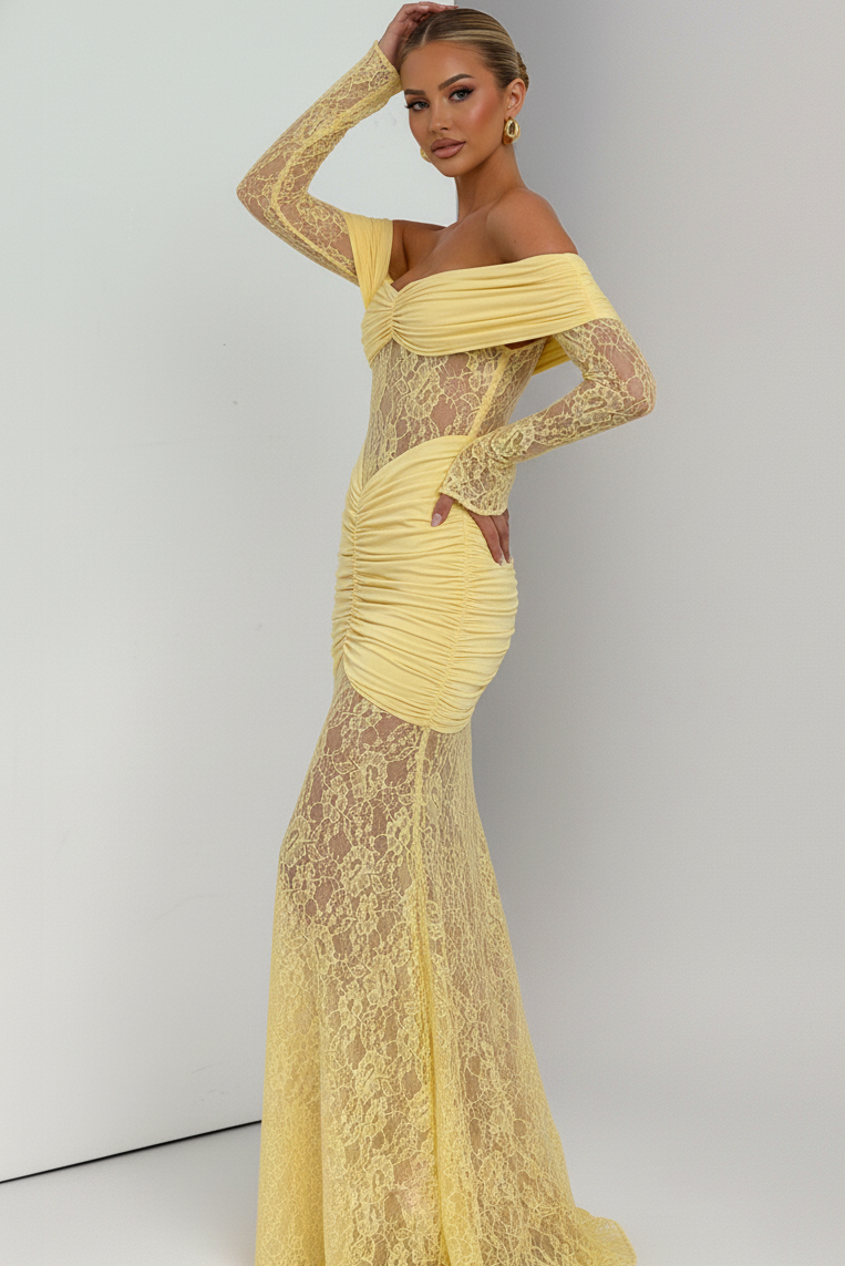 THE MOONFIRE MAXI DRESS - CHOCOLATE BROWN