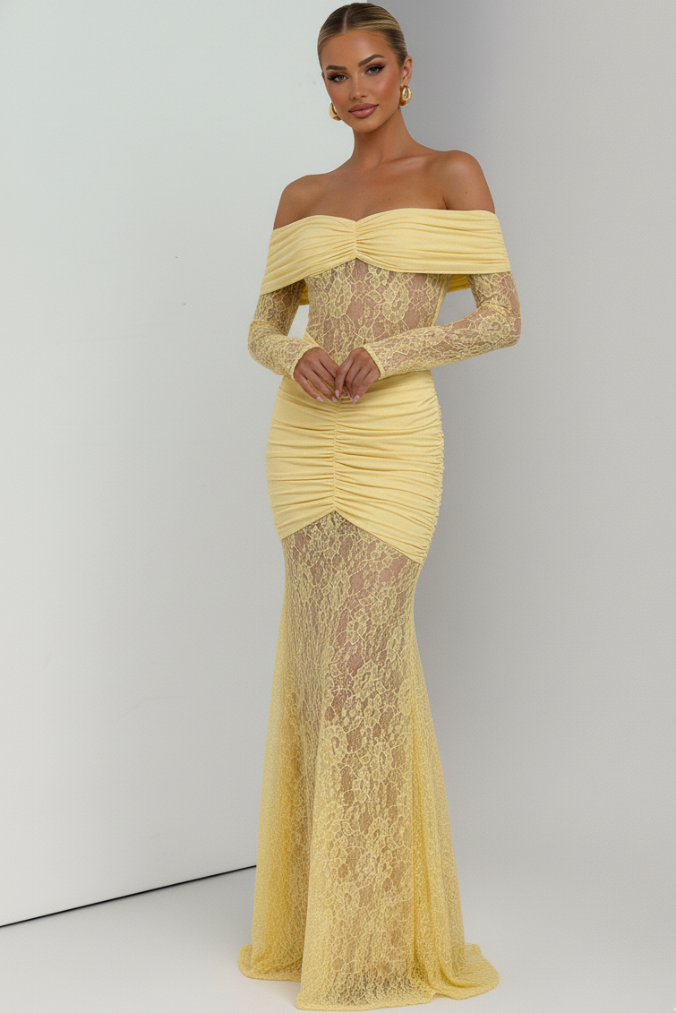 THE MOONFIRE MAXI DRESS - CHOCOLATE BROWN