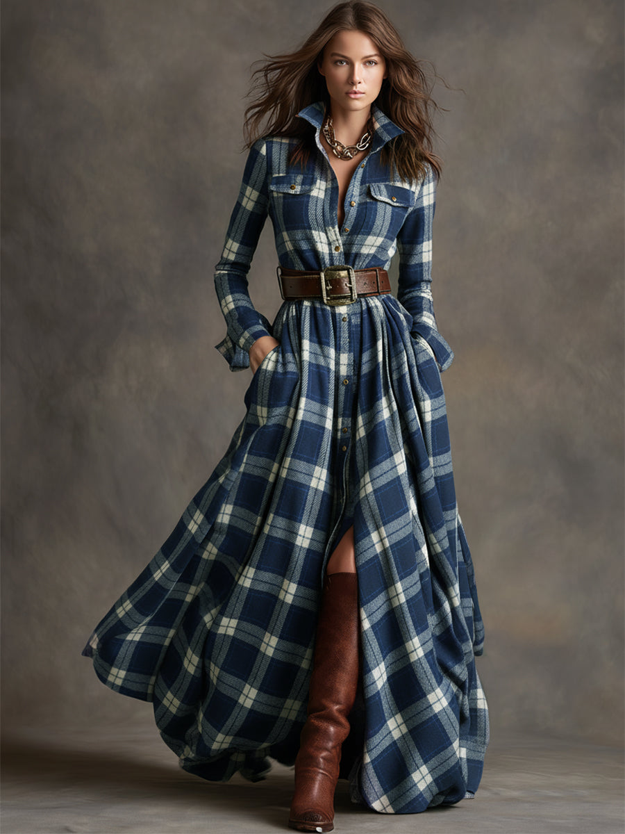 Natalie | Tailored Wool Shirt Dress with Belt